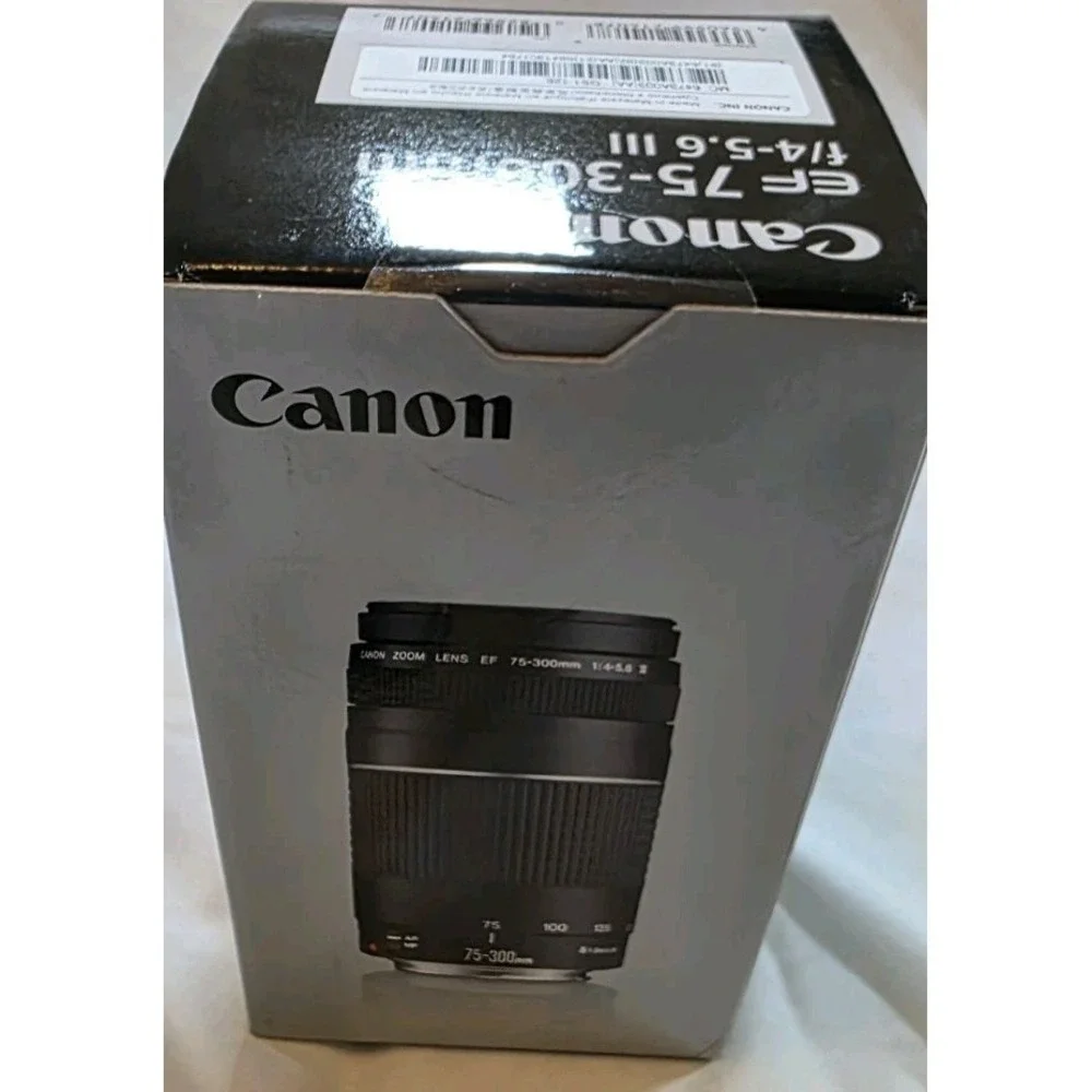 Canon EOS Rebel T6 DSLR Bundle - Shutter Count 6475 - NEW 75-300mm Lens & Case